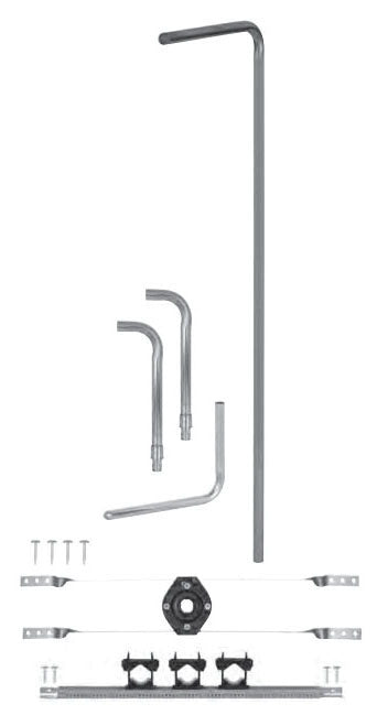 Sioux Chief 693-16713203 POWERPEX ASTM F1960 SHOWER UP KIT W TUB ELBOW, SHOWER HEAD RISER, DROP EAR, FAUCET CONNECTORS AND POWER BARS