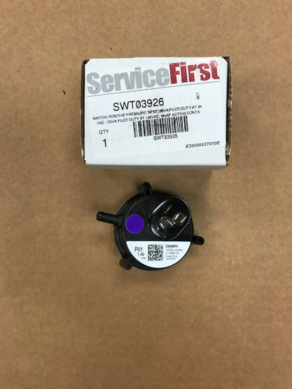 TRANE SWT03926 RA SWITCH, COND. POST PRES OPR TEMP -40 TO 185F