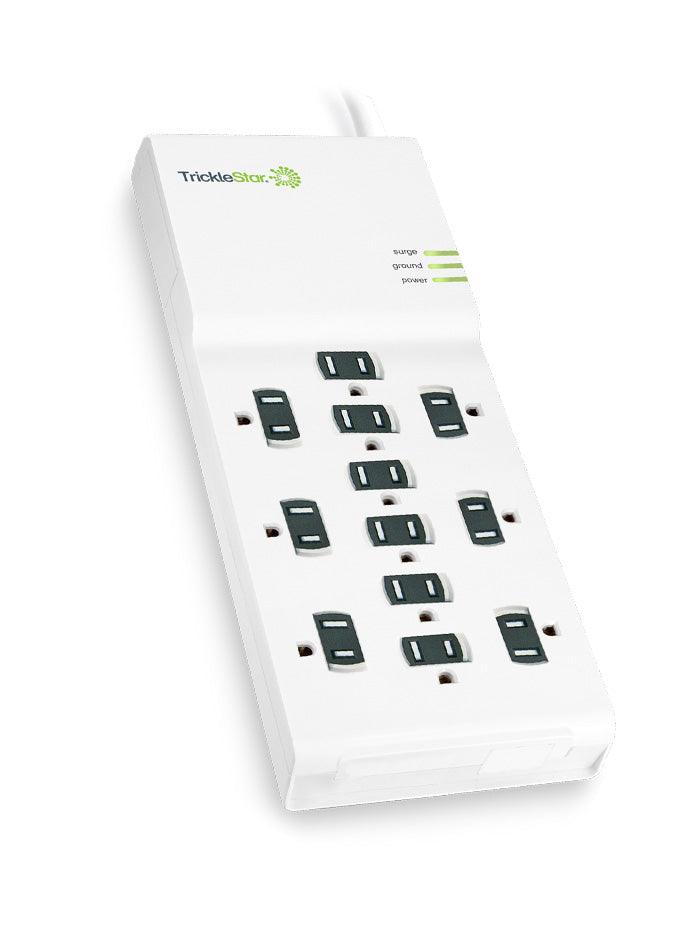 TrickleStar TAA3206 (GSA) 12 Outlet Surge Protector - 4320J - 12ft Cord