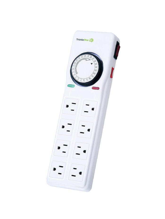 TrickleStar TS1304 8 Outlet Timer Powerstrip - 720 J - 4ft Cord