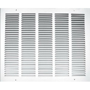 T A Industries Inc 17012X24 Ceiling Grill, Stamped Return, 0.5 in Blade Spacing, White