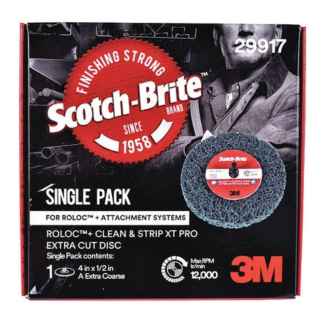 3M 7100176838 Scotch-Briteâ„¢ Rolocâ„¢ XC-ZR Disc, Non-Woven, 4 Inch Dia, AO, 12000 rpm