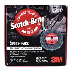 3M 7100176838 Scotch-Briteâ„¢ Rolocâ„¢ XC-ZR Disc, Non-Woven, 4 Inch Dia, AO, 12000 rpm