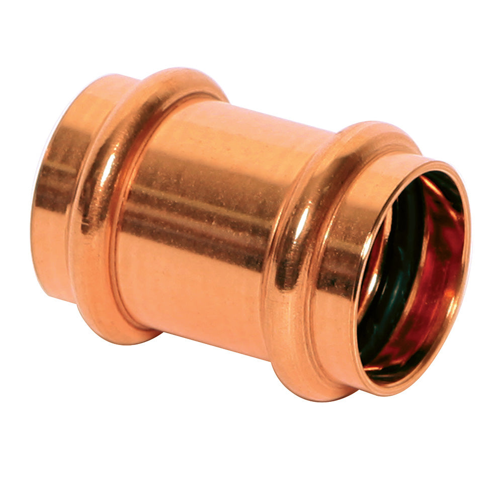 Jones Stephens C77016 Copper Coupling - No Stop, P x P, 2-1/2 x 2-1/2