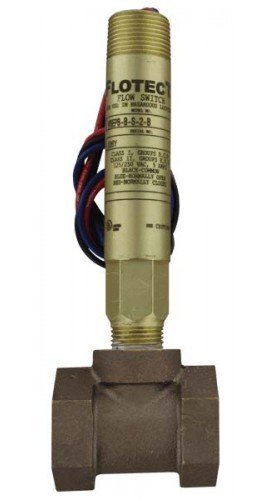 Dwyer Instruments V6EPB-B-S-2-B-CSA - 3/4" Spdt Xprf Brass Flow Swt