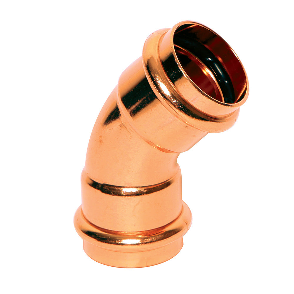 Jones Stephens C77051 Copper Elbow 45, P x P, 3 x 3