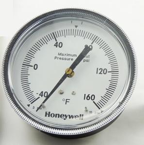 HONEYWELL 14004905-002 - 3-1/2 Inch Diameter Pneumatic Receiver Gauge