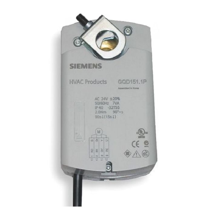 SIEMENS GQD226.1U 120V 20LB-IN 2xAIUXUX Actuator