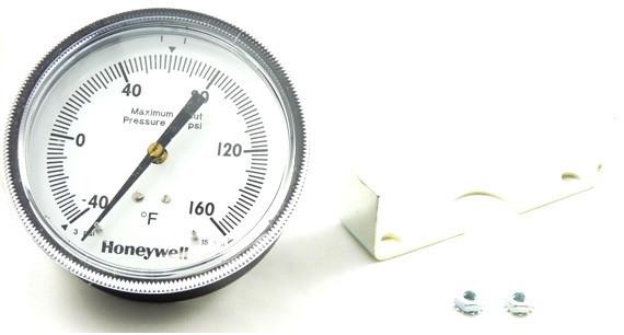HONEYWELL 14004905-001 - 3-1/2 In. Diameter Pneumatic Receiver Gauge (-40 To 160 F)