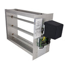 iO HVAC Controls D-Z1-1208 12 Inch X 8 Inch Rectangular Two-Position Zone One Damper Assembly
