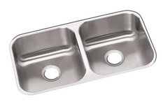 Elkay OMU3118 31-34X18-14X9 UNDERMOUNT DOUBLE BOWL 9 DEEP 18GA SS SINK