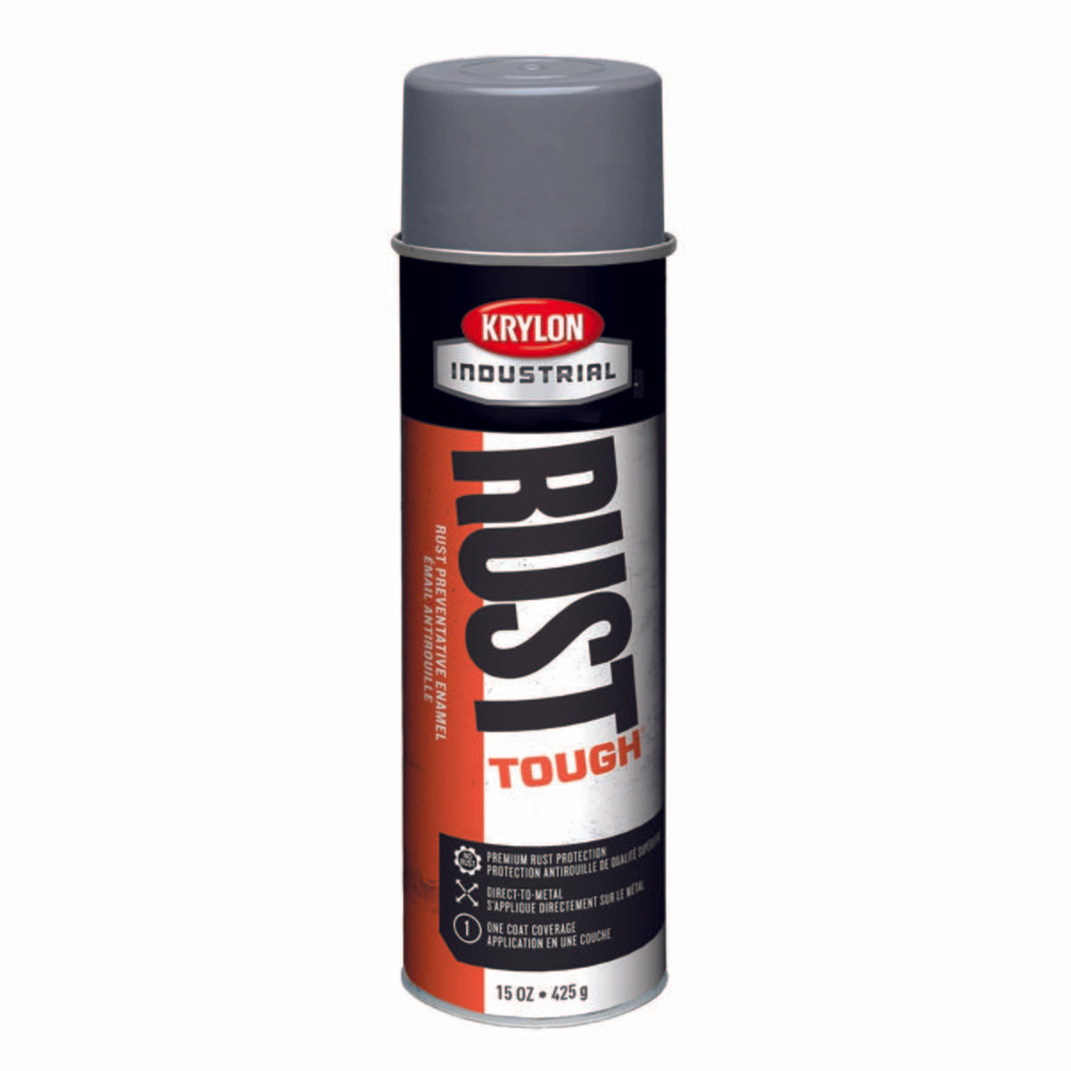 Krylon Industrial K00879007 Rust Tough Acrylic Alkyd Enamel - Aerosol - Dk Machine Gray (ASA49)