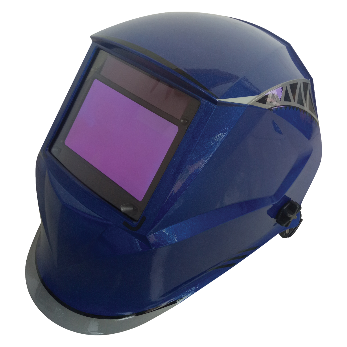 WeldPro Safety ASH1008 AUTO DARKENING WELDING HELMET BLUE LIGHTNING SERIES 900