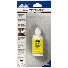 Markal 084601 BALL PAINT MARKER - Yellow - Carded