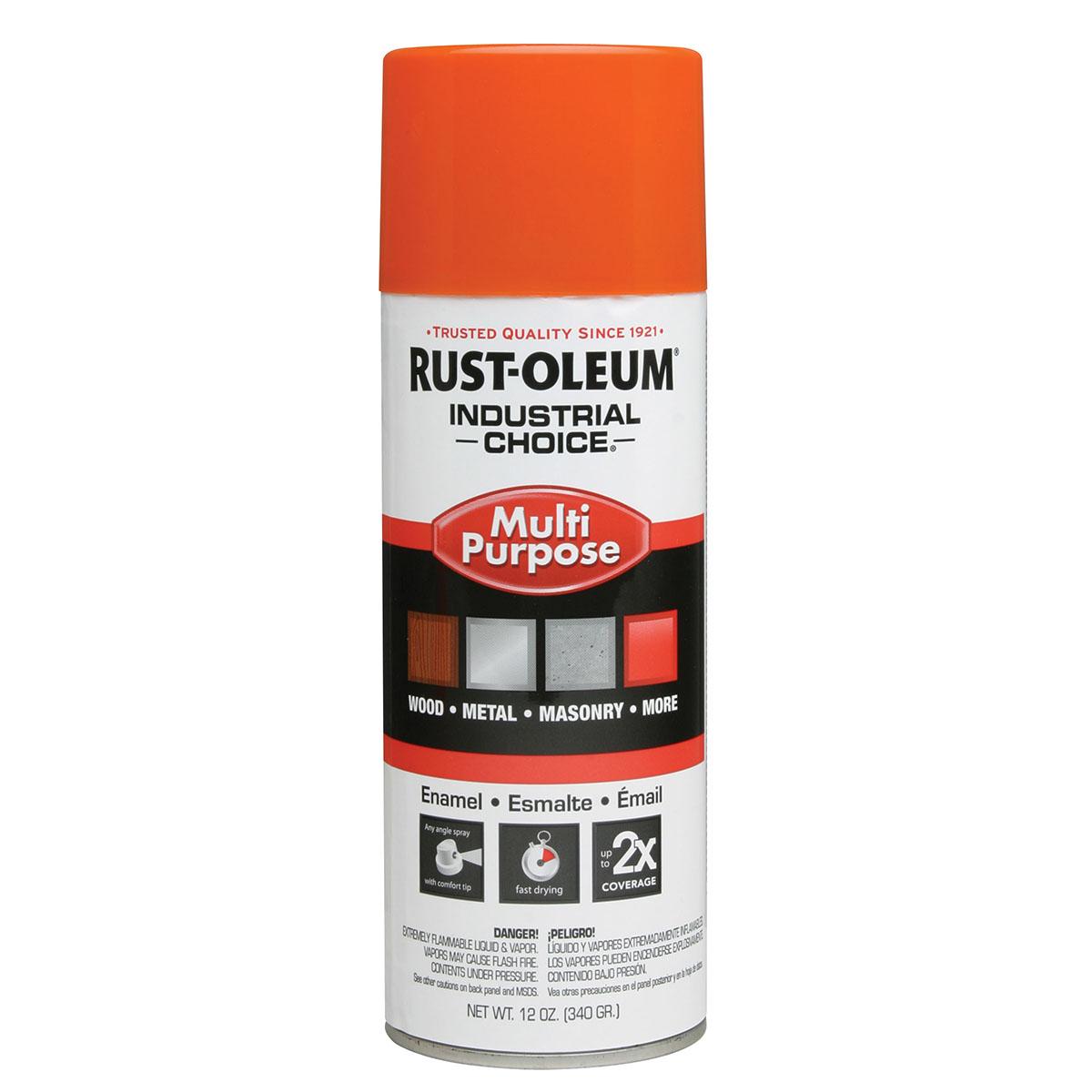 Rust-Oleum 1653830 IC +SSPR 6PK GLOSS OSHA SAFETY ORANGE