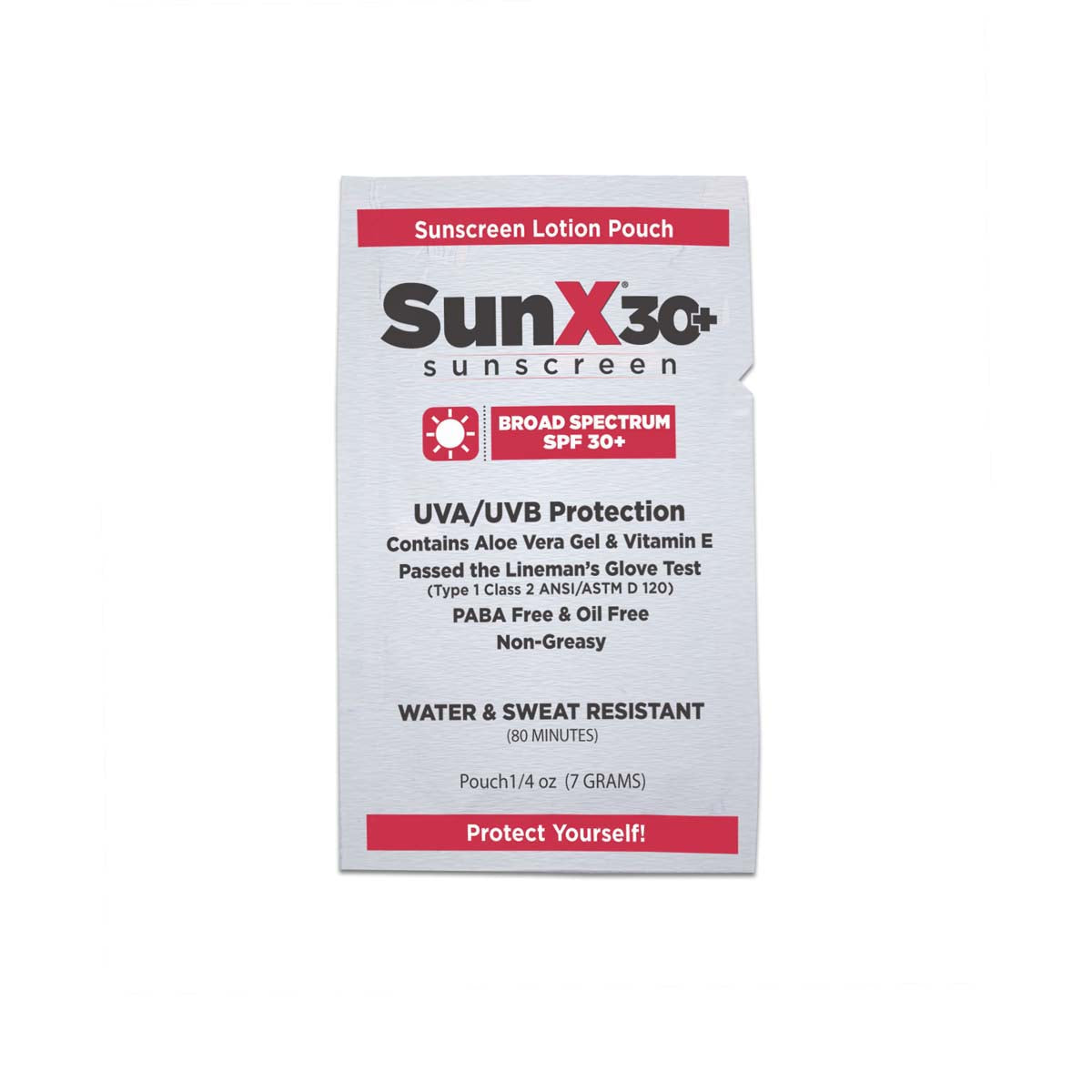 First Aid Only 18-399-001 SunX30 Sunscreen Lotion Packets - 300 Per Box