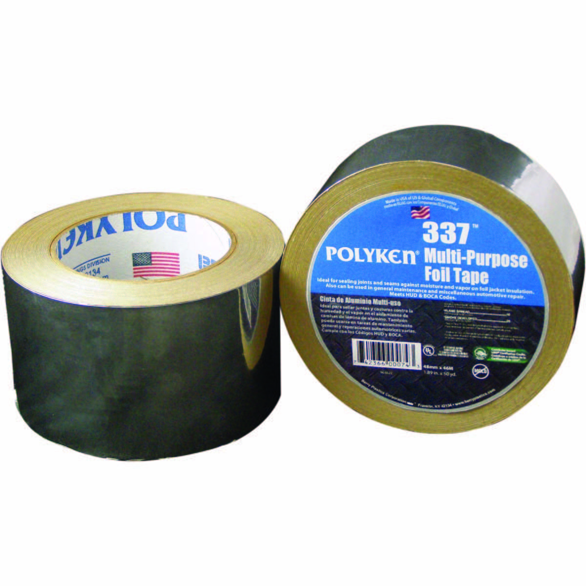 Polyken 1087633  337 Multi -Purpose Foil Tape 72mm x 46m