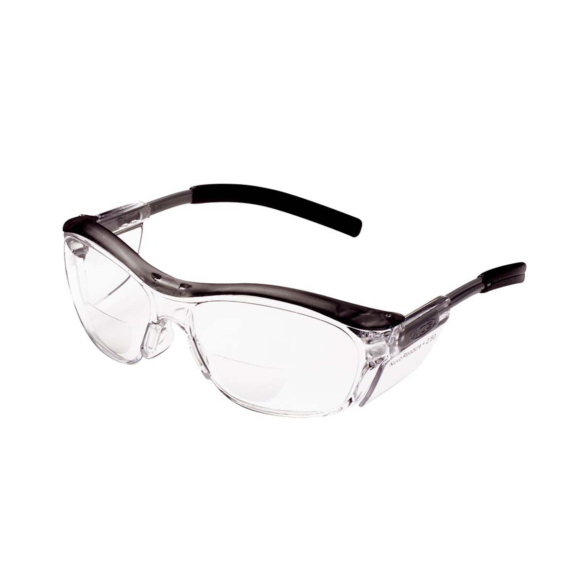 Nuvo 11436-00000-20 3M  Reader Protective Eyewear 11436 -00000 -20 Clear Lens - Gray Frame - +2.5 Diopter