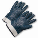 West Chester 4550RFFC Heavyweight nitrile fully coated gloves - rough finish - jersey lining - safety cuff