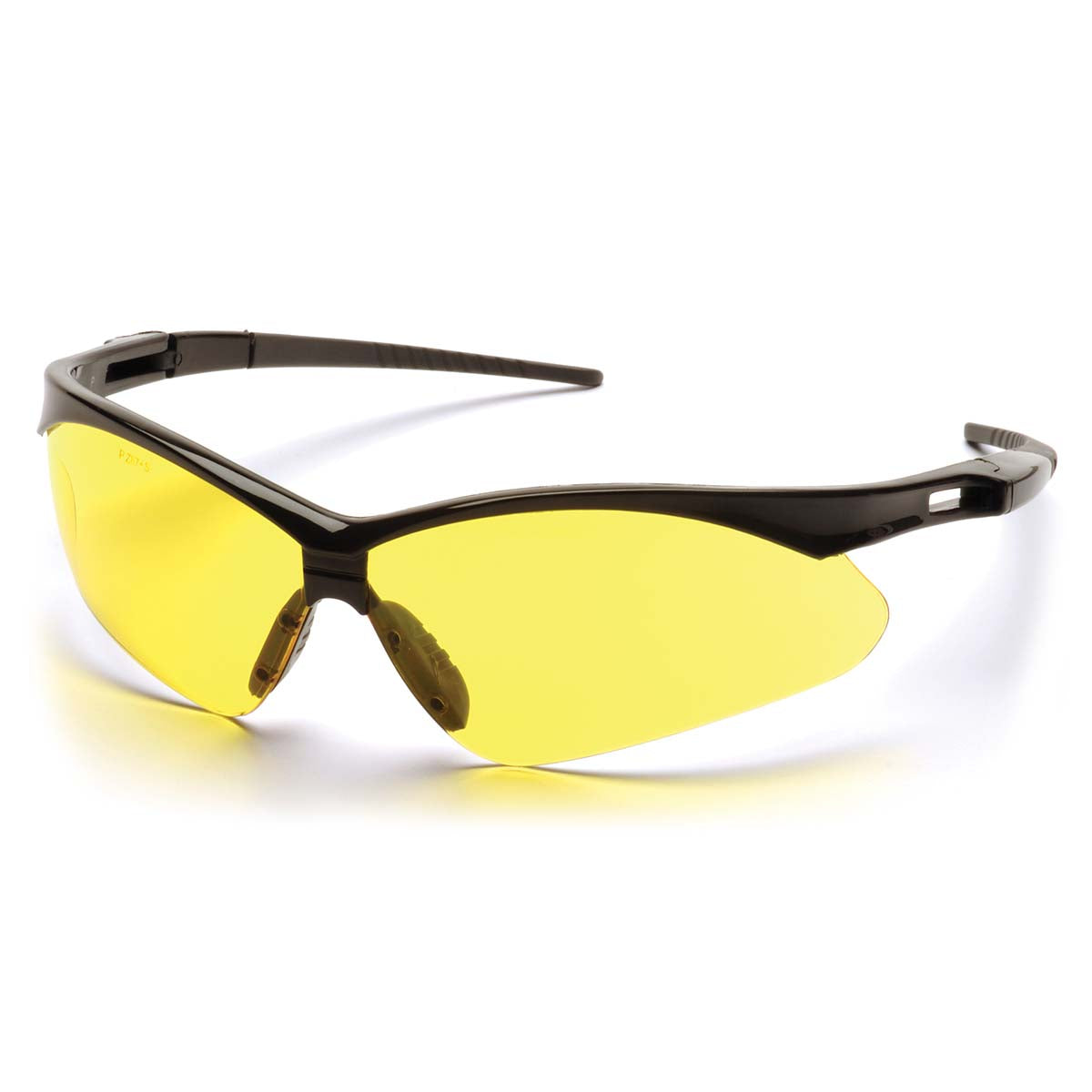 Pyramex SB6330SP Black Frame/Amber Lens with Black Cord