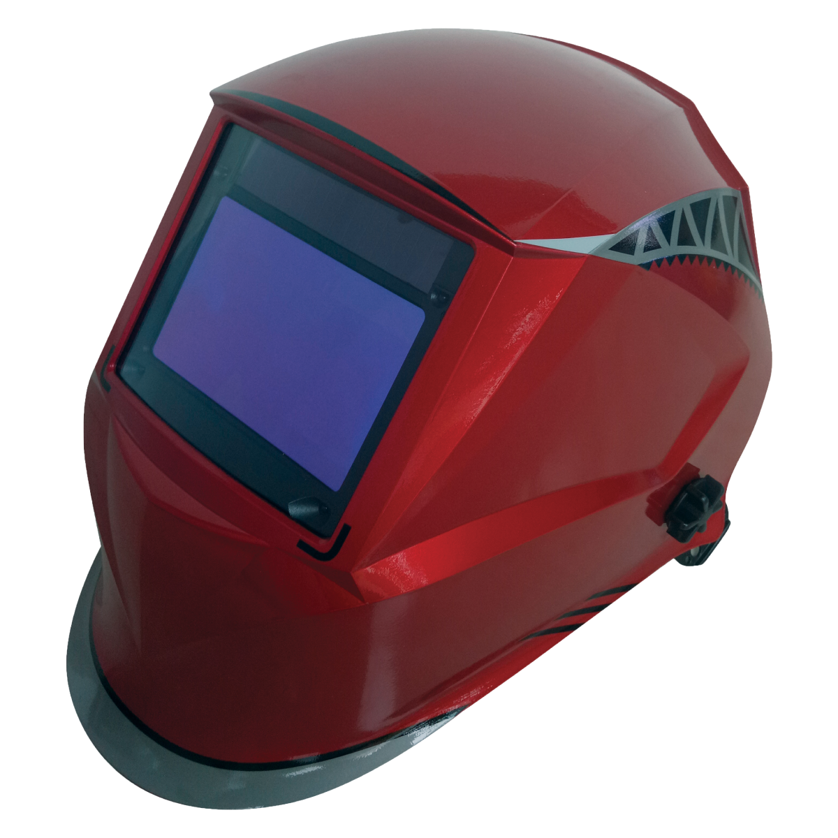 WeldPro Safety ASH1007 AUTO DARKENING WELDING HELMET RED LIGHTNING SERIES 900