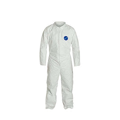 DuPont TY120SWHXL0006G1 TYVEK 400 - COVERALL - ZIPPER FRONT - STORMFLAP