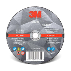 3M UU009038736  Silver Cut -Off Wheel 87462 - T1 - 4 in x .060 in x 3/8 in