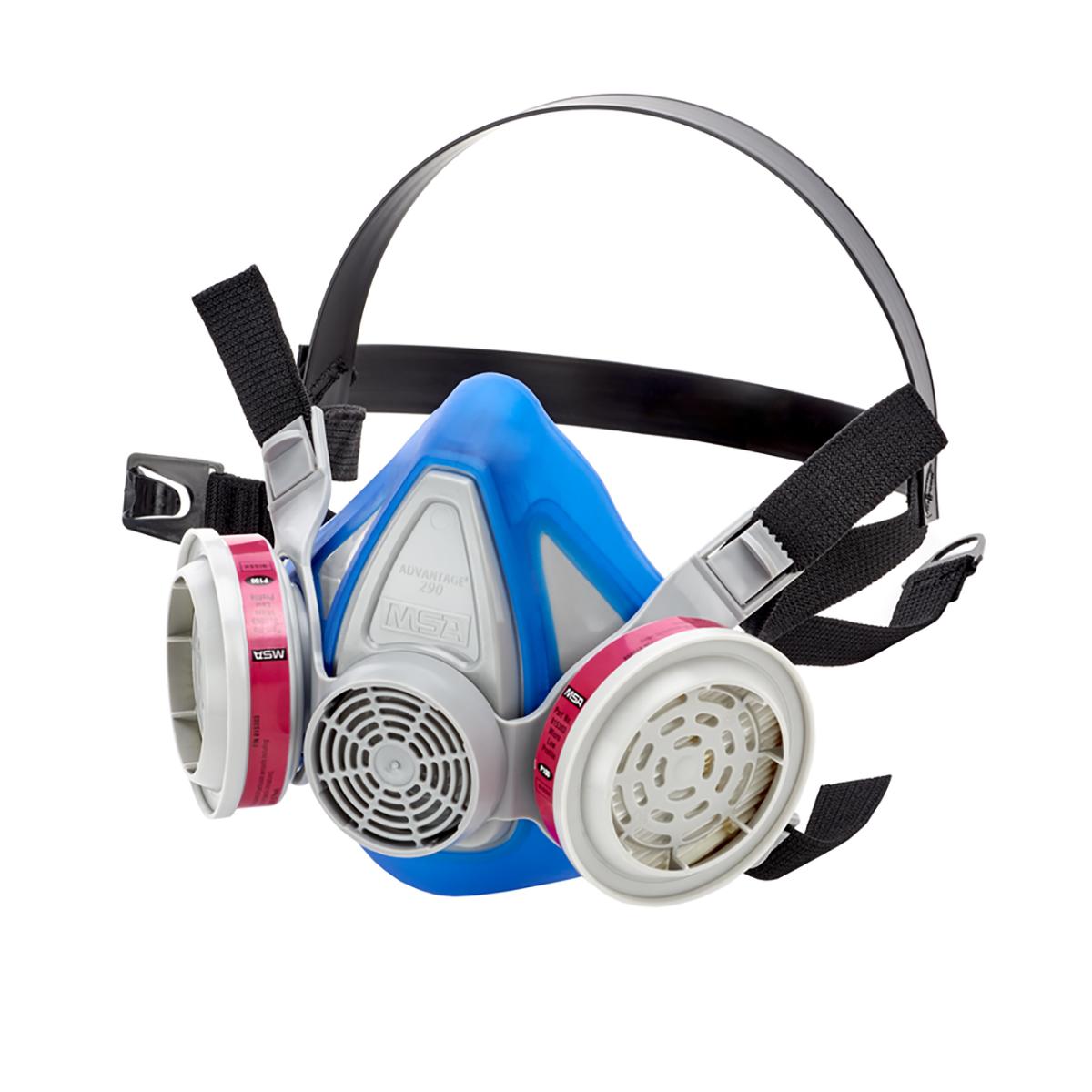 MSA 10217167 Advantage 290 Respirator with 2 Piece Neckstrap - Large