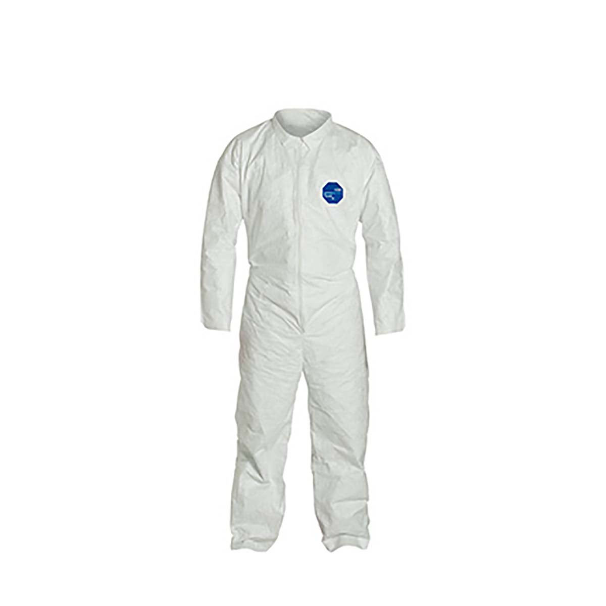 DuPont TY120SWHMD0006G1 TYVEK 400 - COVERALL - ZIPPER FRONT - STORMFLAP