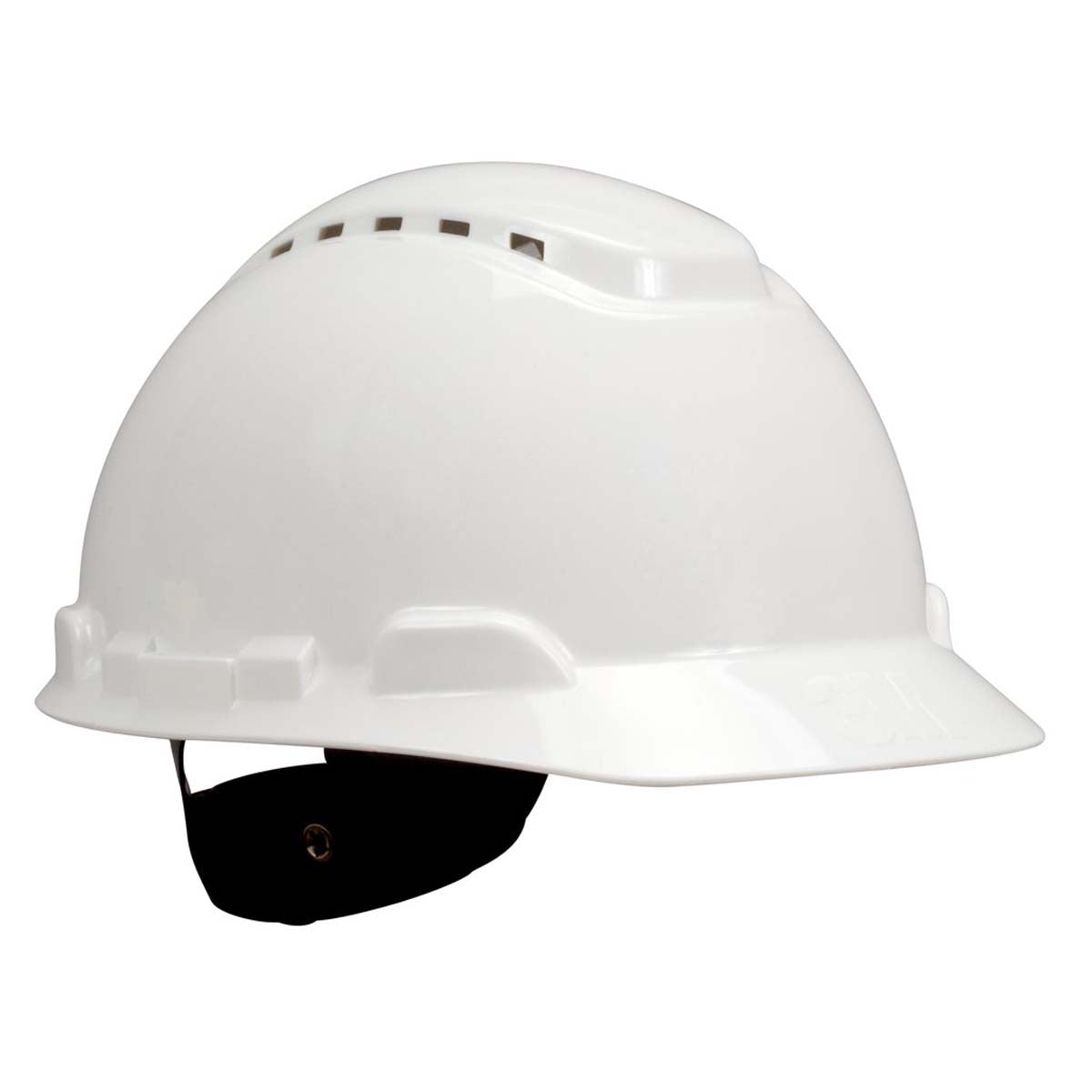 3M H-701V  Hard Hat H -701V - Vented White 4 -Point Ratchet Suspension -