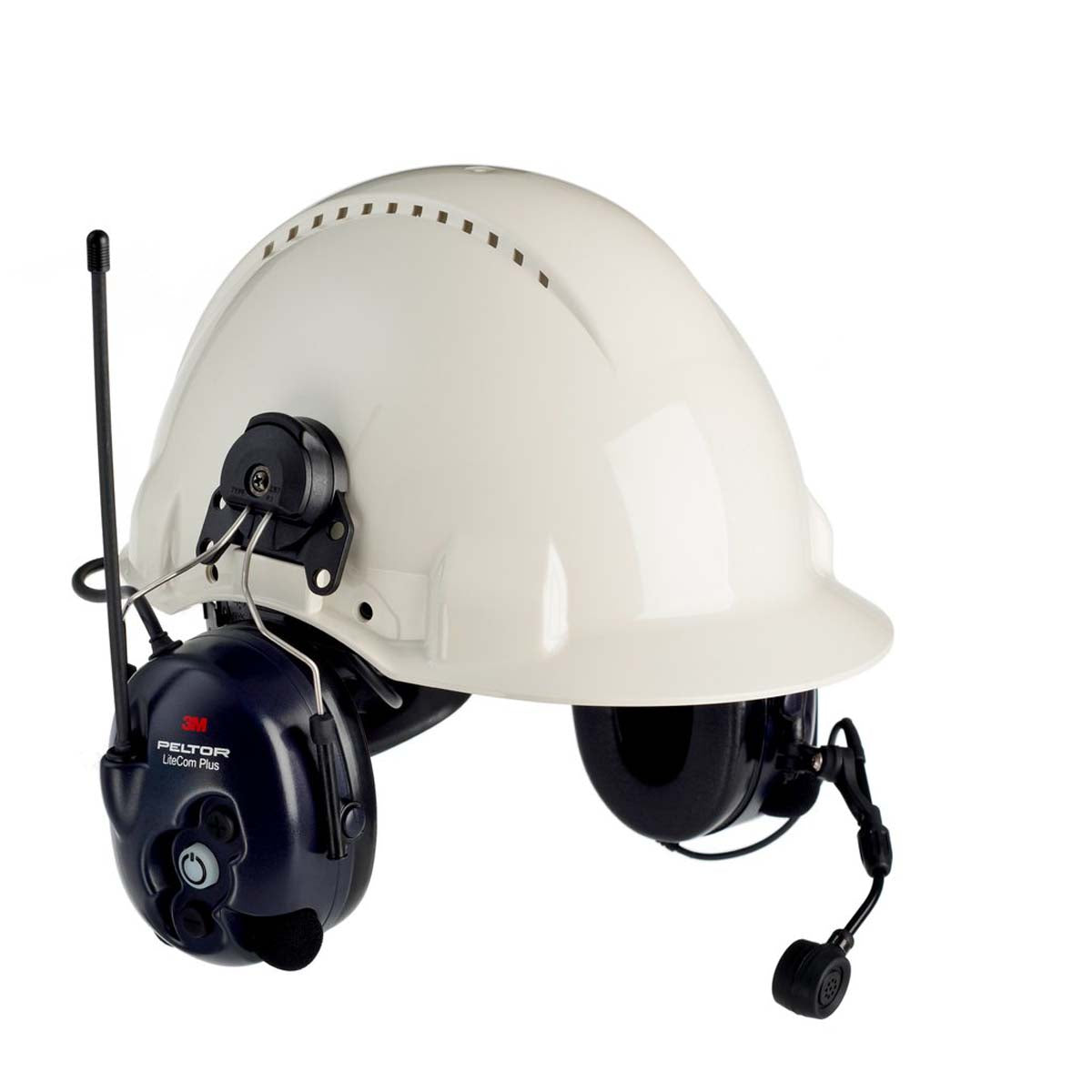 PELTOR MT7H7P3E4610-NA 3M  Lite Com Plus 2 -Way Radio Headset - MT7H7P3E4610 -NA - Hard Hat Attached