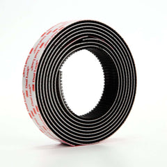 3M 7000144741 Dual Lock Reclosable Fastener TB3550 250/250 Black, 1 in x 10 ft, 1 Mated Strip/Bag, 8 bags per case