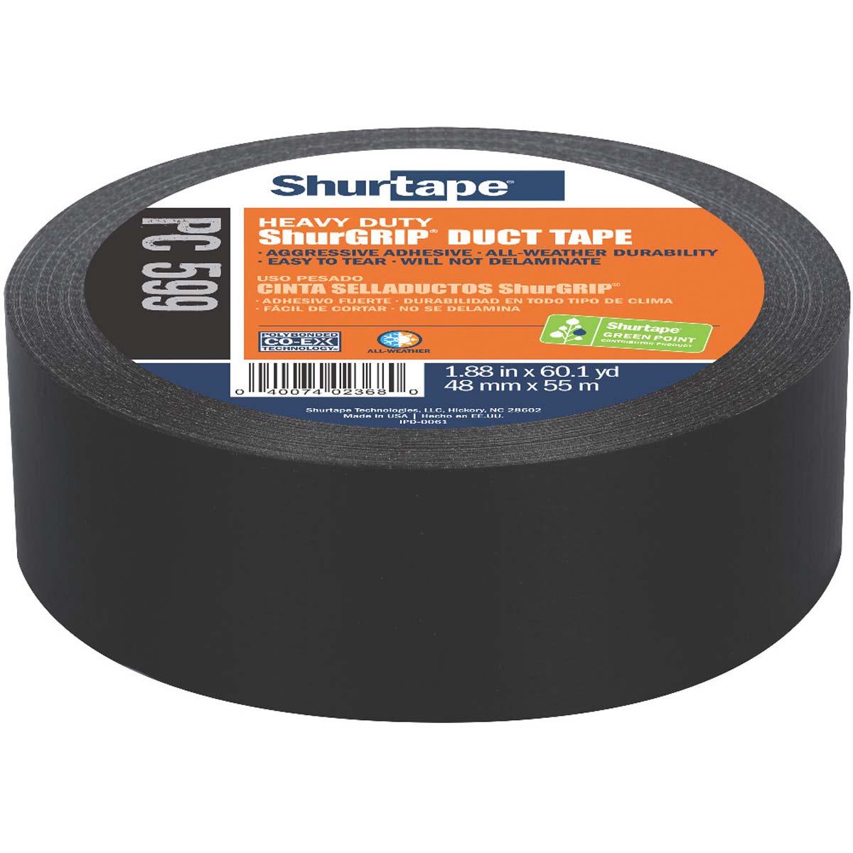 Shurtape 152322 PC 599  - BLACK  - 48MM x 55M