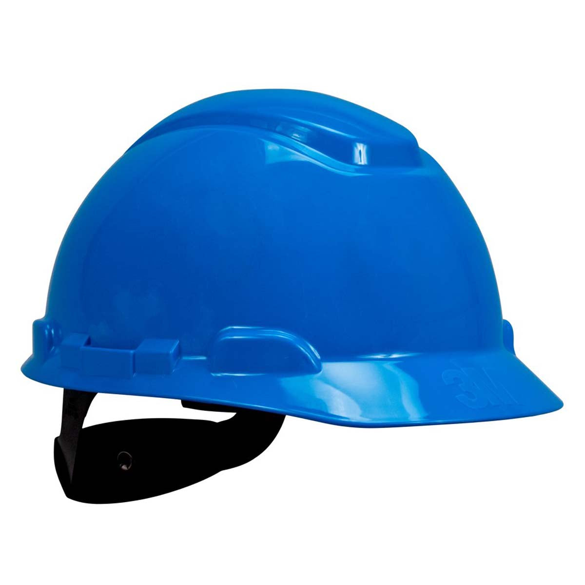 3M H-703R Hard Hat , Blue 4-Point Ratchet Suspension,