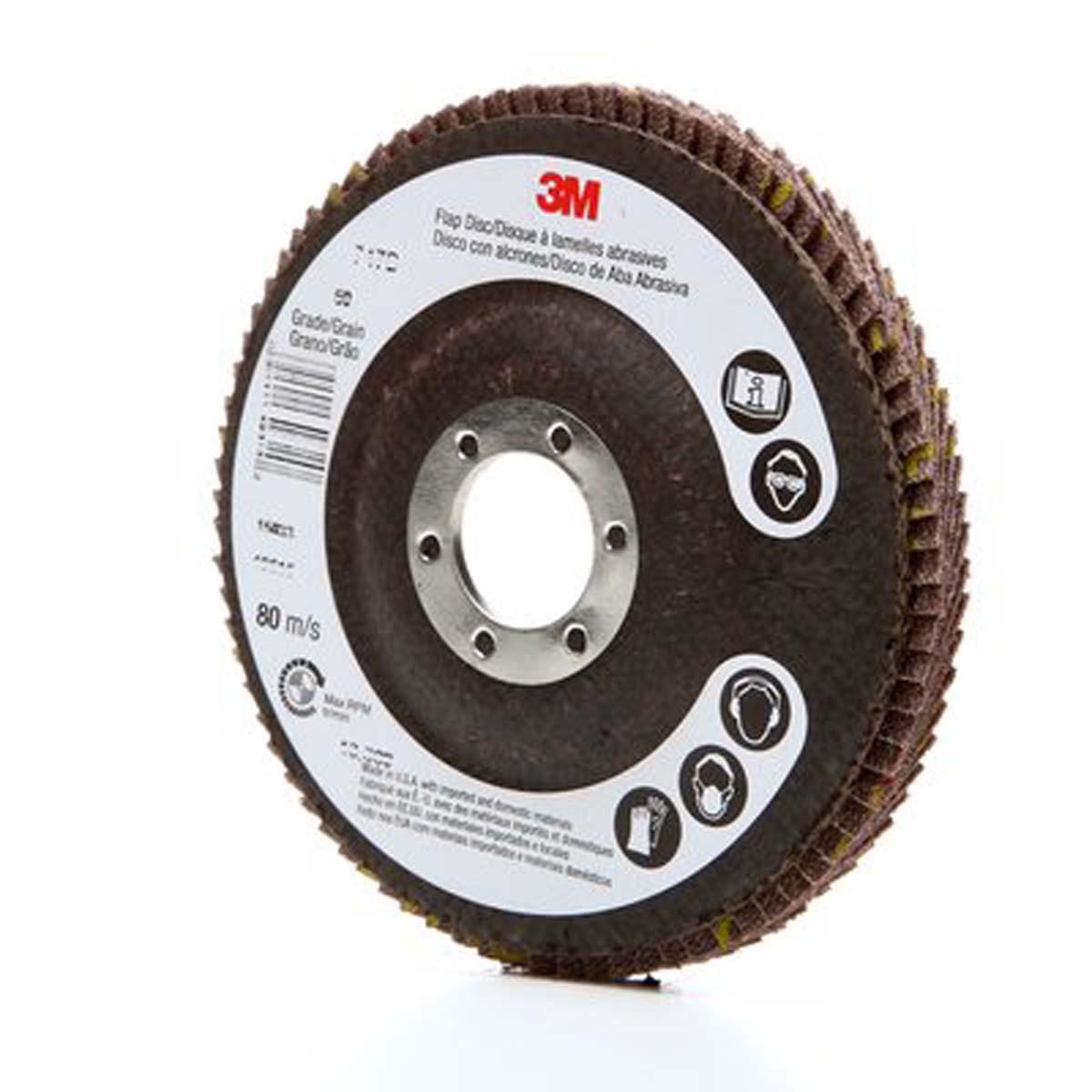 3M 051111496152  Flap Disc 747D - T27 4 -1/2 in x 7/8 in 60 X -weight