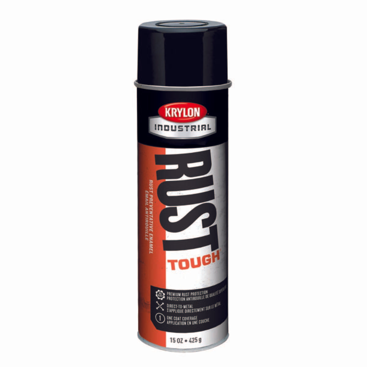 Krylon Industrial K00799007 Rust Tough Acrylic Alkyd Enamel - Aerosol - Gloss Black