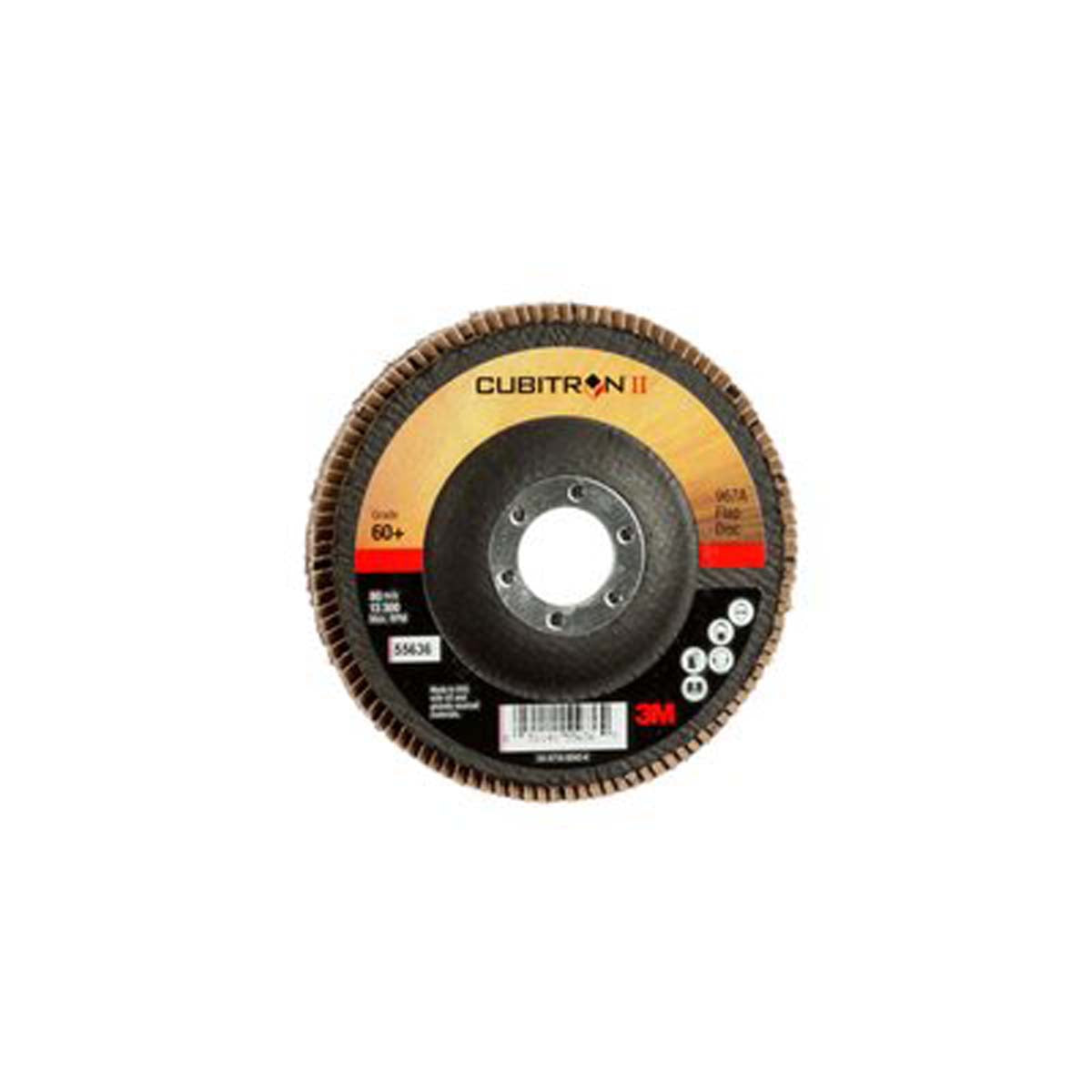 3M 051141556369  Cubitron II Flap Disc 967A - T27 Giant 4 -1/2 in x 7/8 in 60+ Y -weight