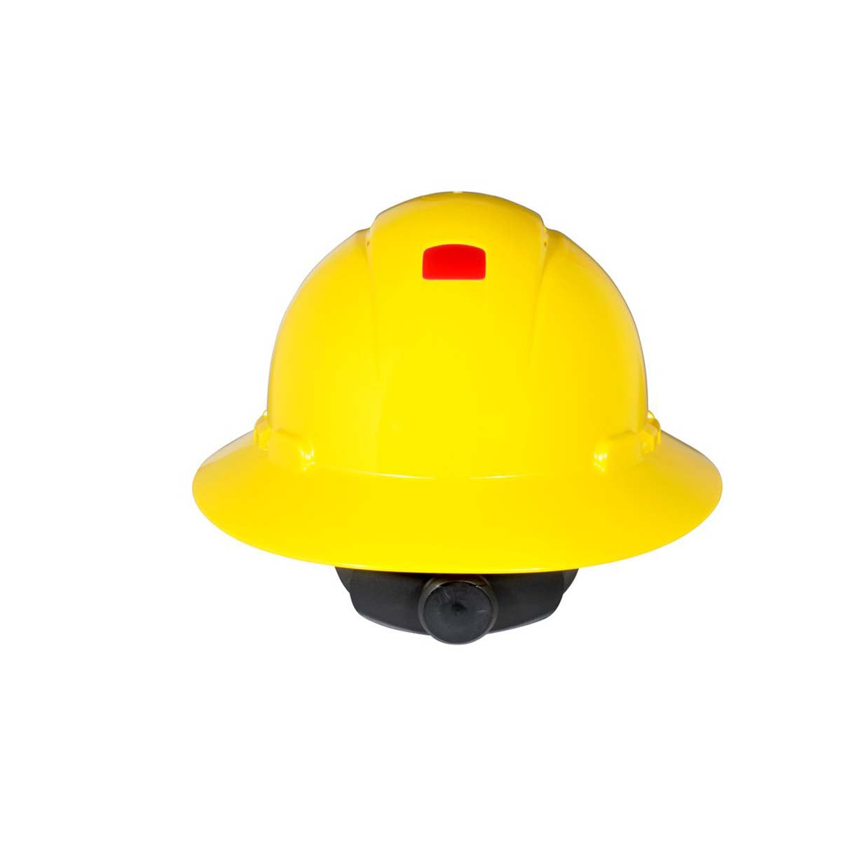 3M H-802V-UV  Full Brim Hard Hat H -802V -UV - Yellow 4 -Point Ratchet Suspension - Vented -with Uvicator -