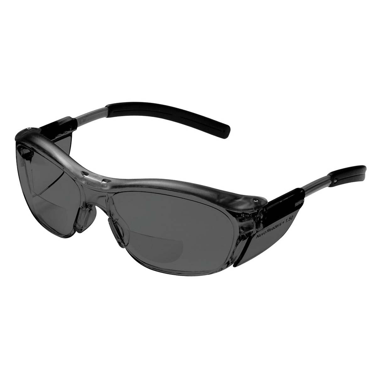 Nuvo 11500-00000-20 3M  Reader Protective Eyewear 11500 -00000 -20 Gray Lens - Gray Frame - +1.5 Diopter