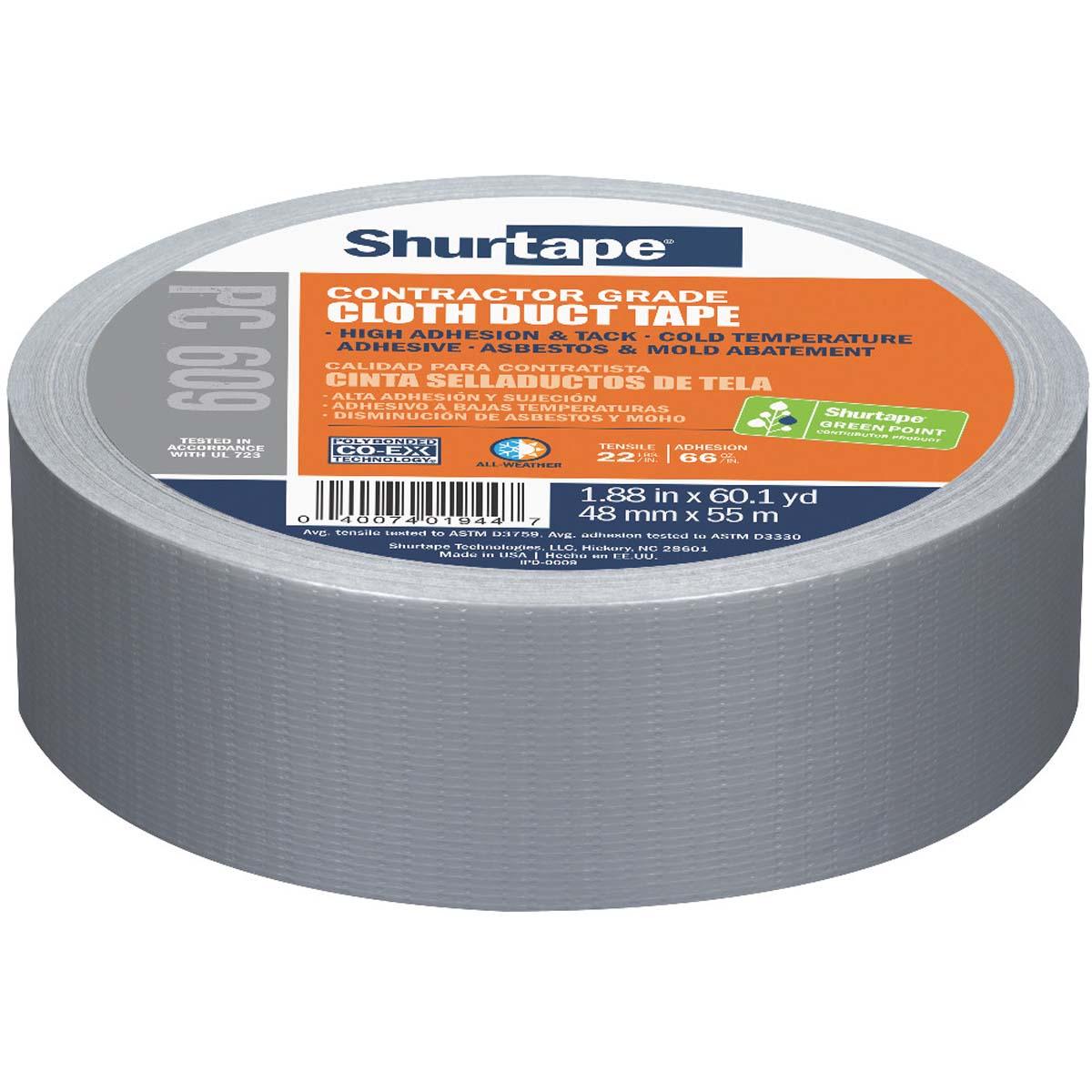 Shurtape 149263 PC 609  - SILVER  - 48MM x 55M