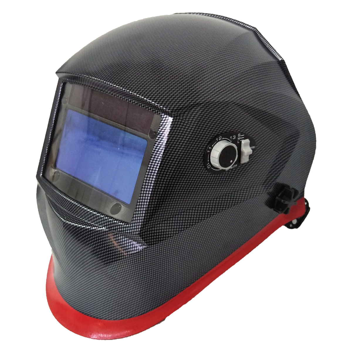 WeldPro Safety ASH1001 AUTO DARKENING WELDING HELMET BLACK CARBON BLACK SERIES 700