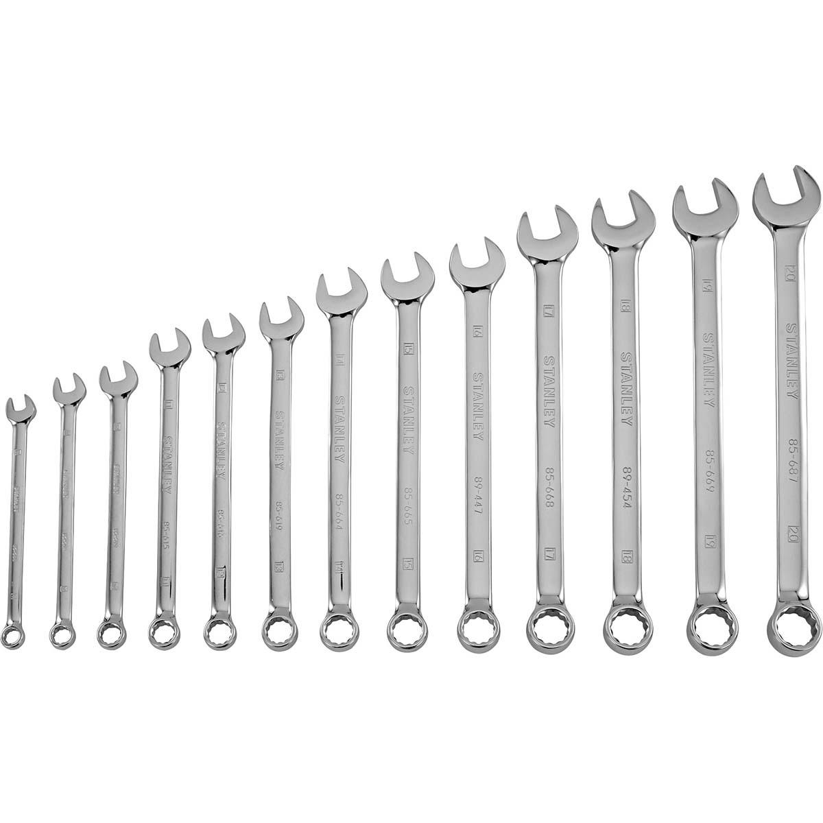 Proto Tools 87-245 SET WRENCH COMB FULL POLISH PRO MM 13 PC.