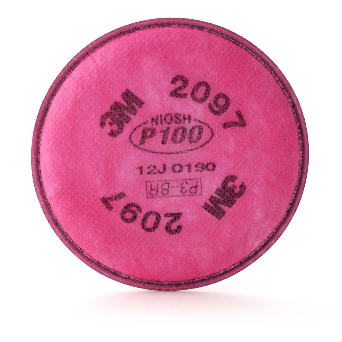 3M 3MS-2097 S-2097 Particulate Filter 2097/07184(AAD), P100, with Nuisance Level Organic Vapor Relief