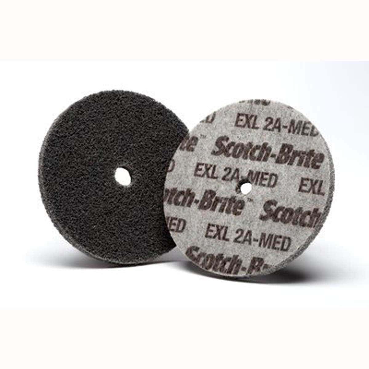 3M 048011155319 Scotch -Brite EXL Unitized Wheel - 3 in x 1/4 in x 1/4 in 2A MED