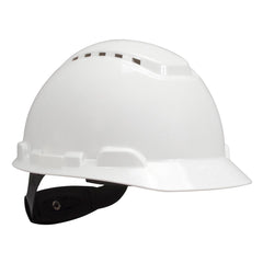 3M H-701V-UV  Hard Hat with Uvicator H -701V -UV - Vented  -White - 4 -Point Ratchet Suspension -