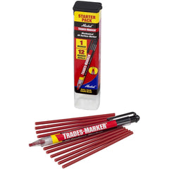 Markal 096132 TRADES -MARKER Mechanical China Marker - Red Starter Pack