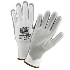 West Chester 713HGWU/S White HPPE shell with grey pu dipped gloves.