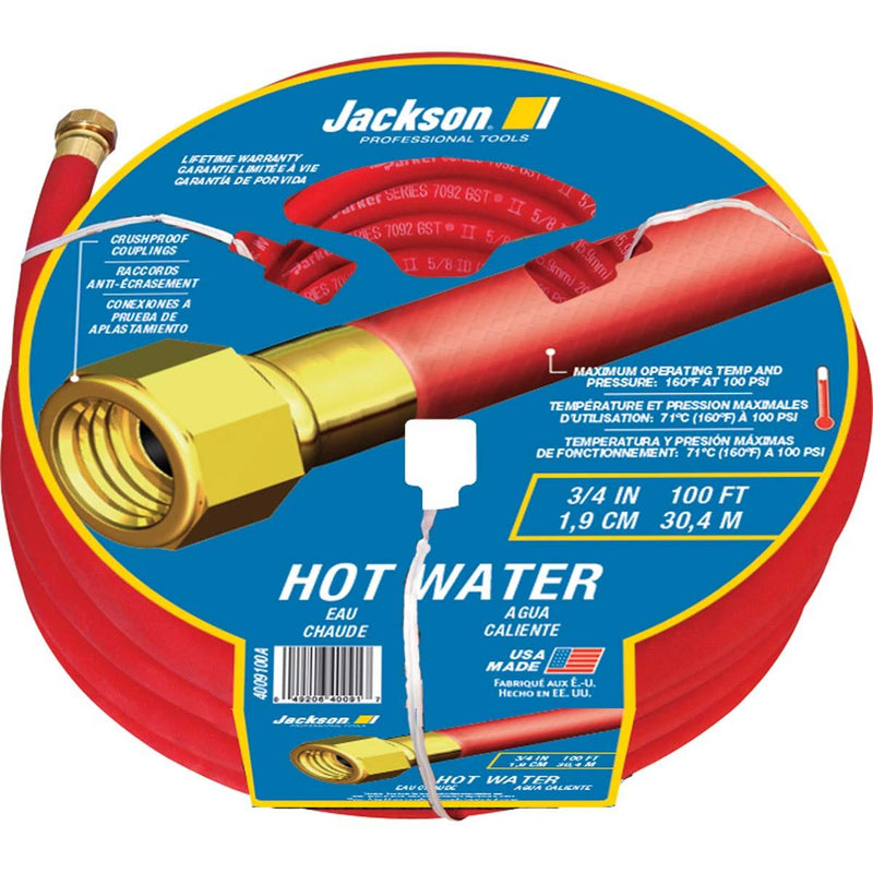Jackson Professional Tools 4009100A HOSE -3/4X100 -CD -RED RUBBER -CRUSH PROOF COUP