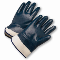 West Chester 4550FC Heavyweight nitrile fully coated gloves - smooth finish - jersey lining - safety cuff