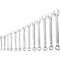 Stanley 87-244 SET WRENCH COMB FULL POLISH PRO SAE 13 PC.